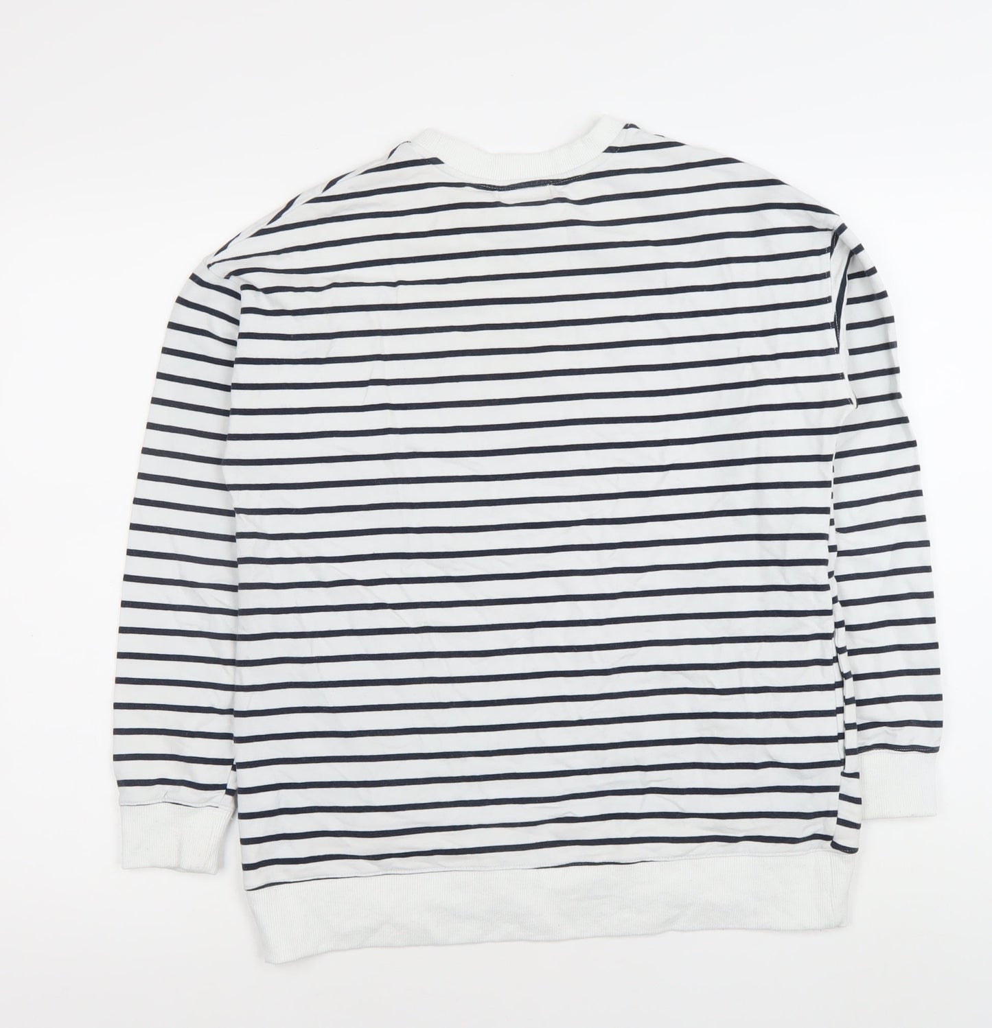 Stella Morgan Women’s White Striped Star Sweatshirt Size S