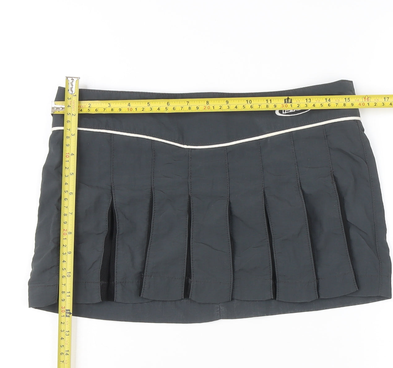 iets frans Women’s Black Pleated Short Skirt Size S Casual Summer