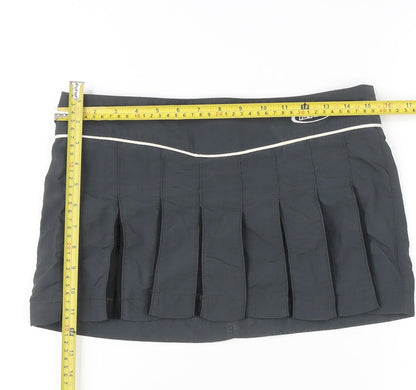 iets frans Women’s Black Pleated Short Skirt Size S Casual Summer