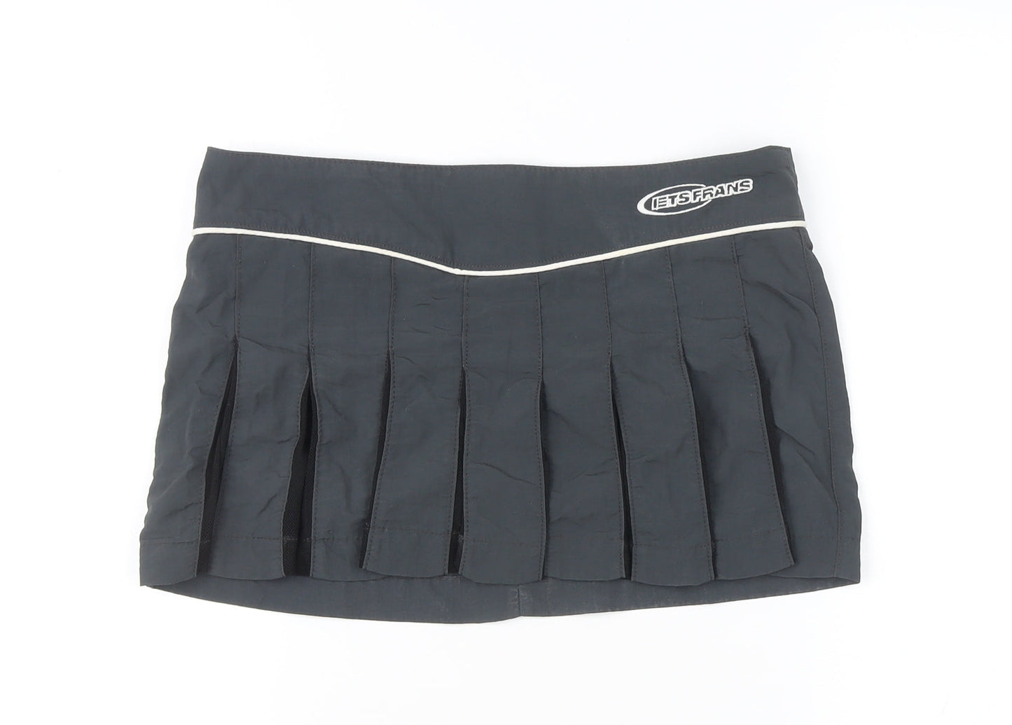 iets frans Women’s Black Pleated Short Skirt Size S Casual Summer