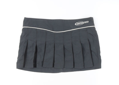 iets frans Women’s Black Pleated Short Skirt Size S Casual Summer
