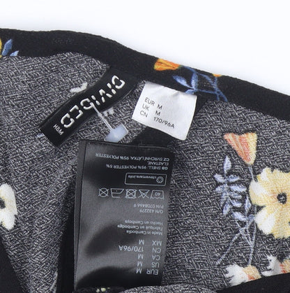 Womens UK Size M H&M Black Cropped Blouse