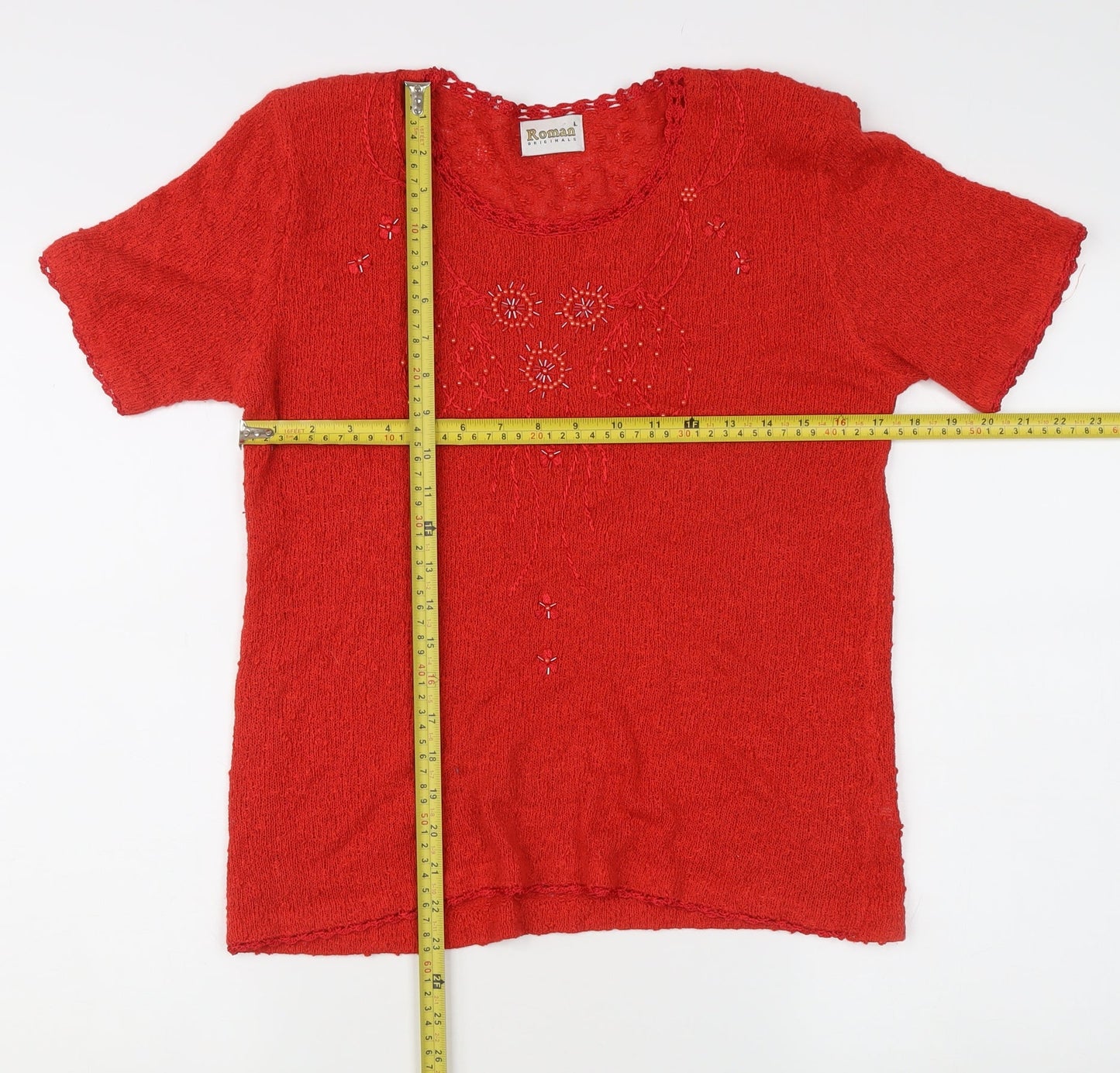 Womens UK Size L Roman Originals Red Pullover Jumper