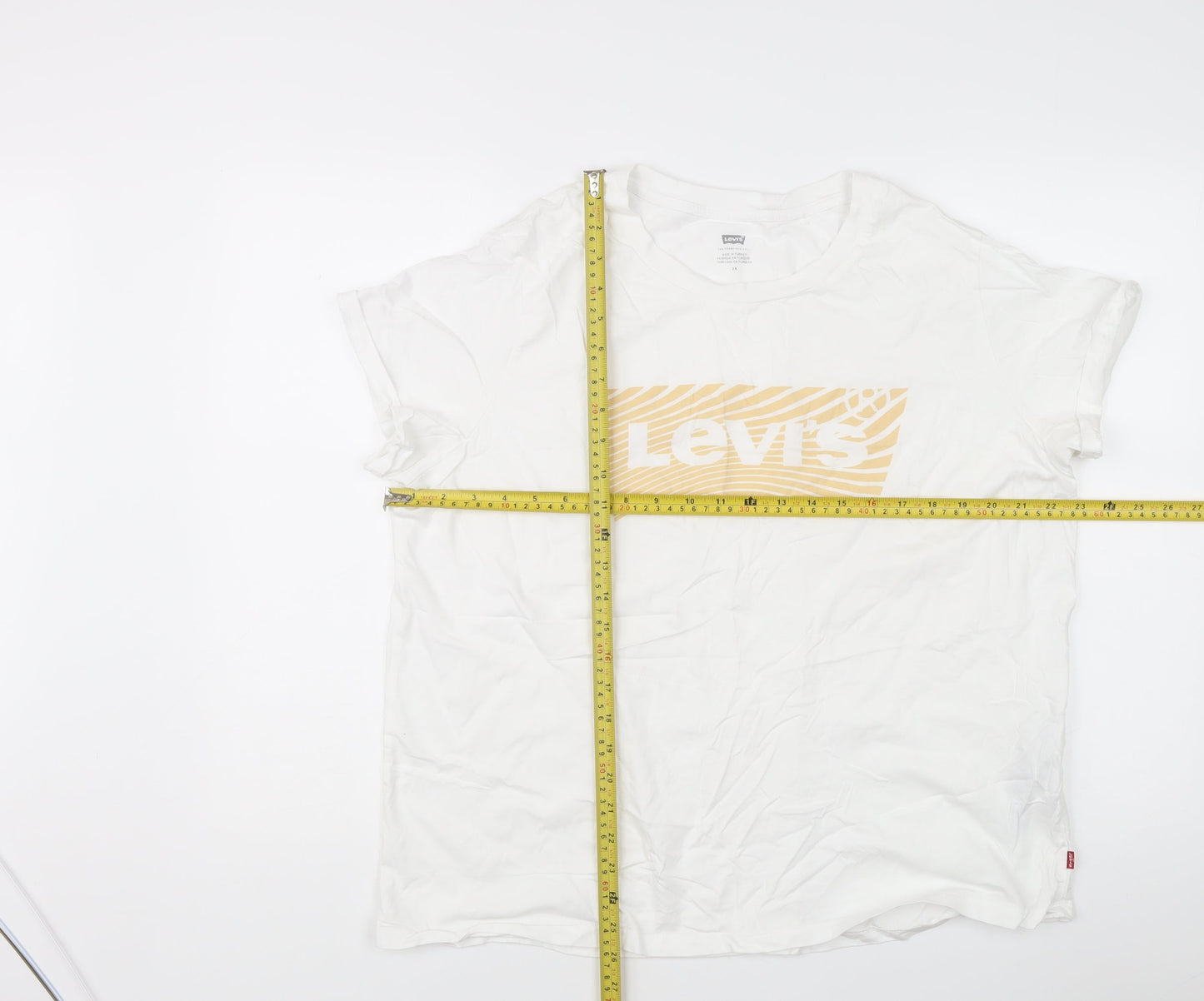 Womens UK Size 2XL Levi's White Basic T-Shirt