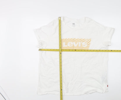 Womens UK Size 2XL Levi's White Basic T-Shirt