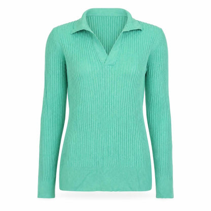 Womens UK Size 10 Marks and Spencer Green Pullover Jumper