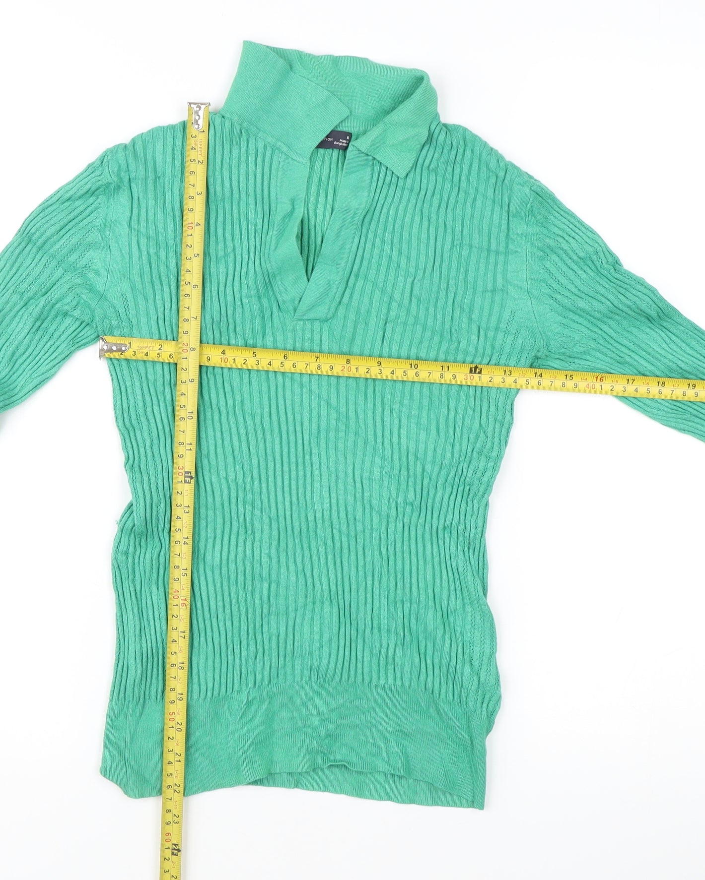 Womens UK Size 10 Marks and Spencer Green Pullover Jumper