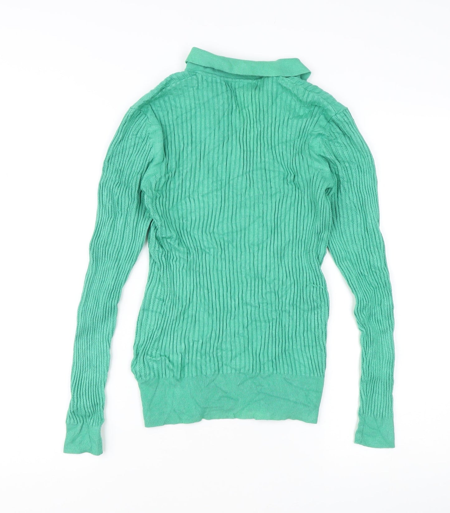 Womens UK Size 10 Marks and Spencer Green Pullover Jumper
