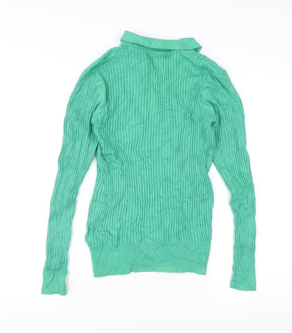Womens UK Size 10 Marks and Spencer Green Pullover Jumper