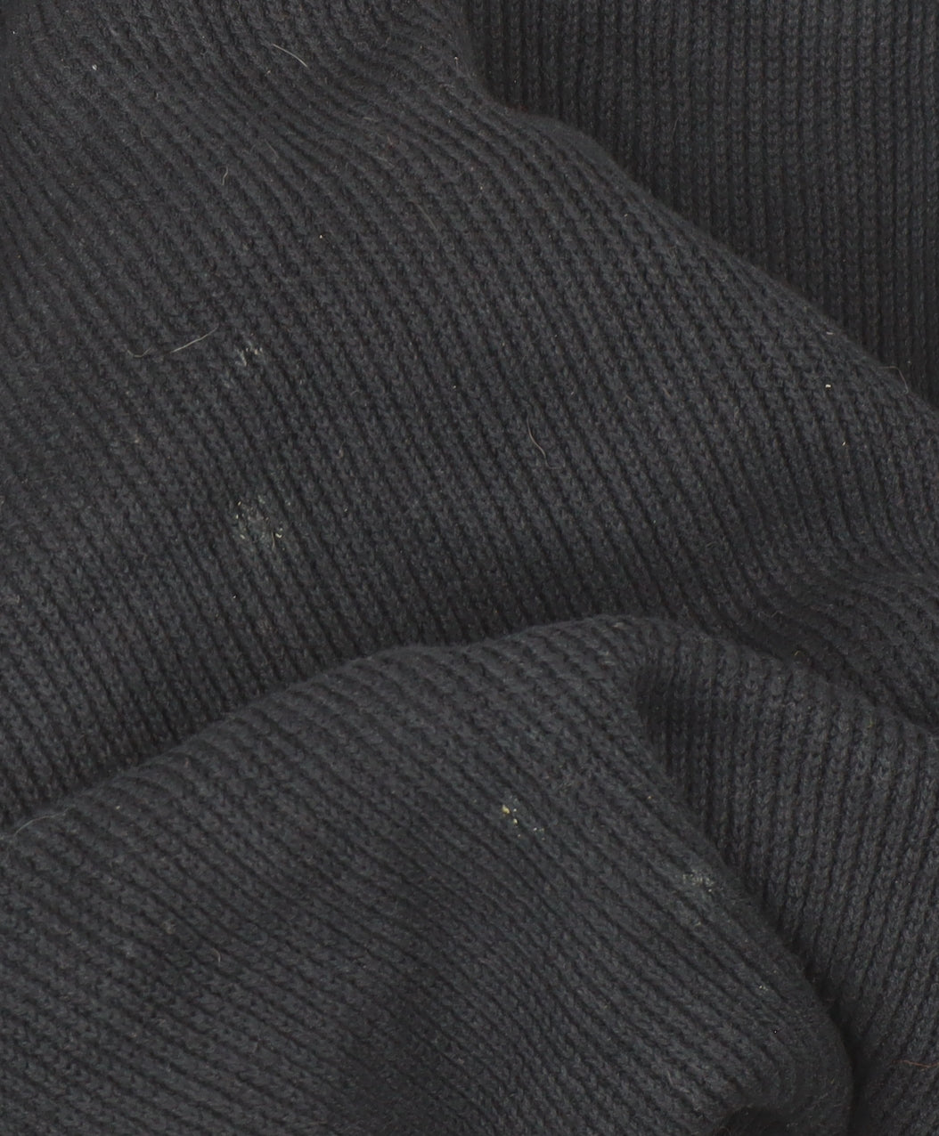 Next Men's Black Cotton Waffle-Knit Crew Neck Jumper L Regular Fit