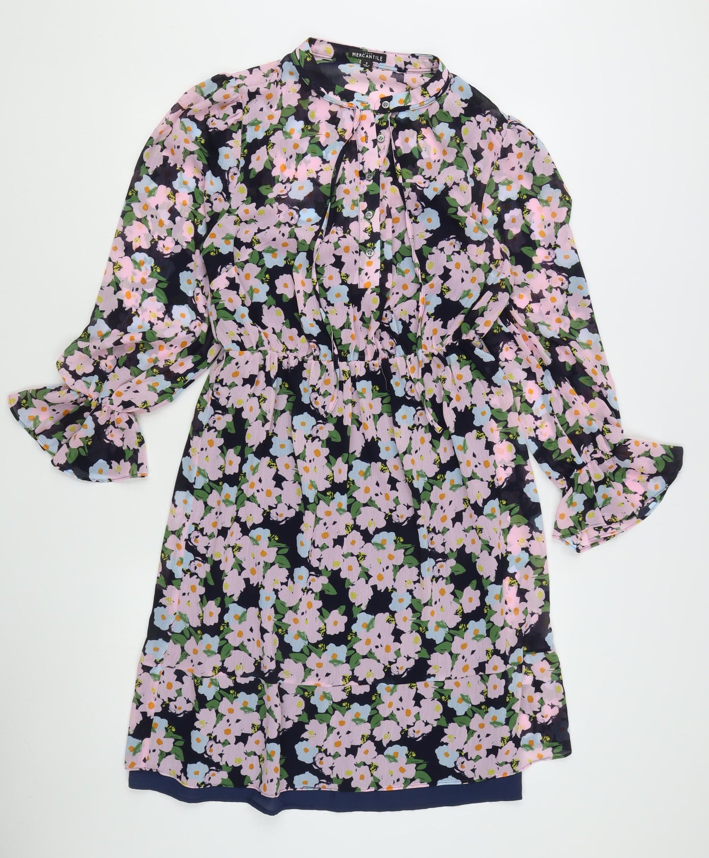 J.Crew Mercantile Women's Multicolour Floral A-Line Dress Size S