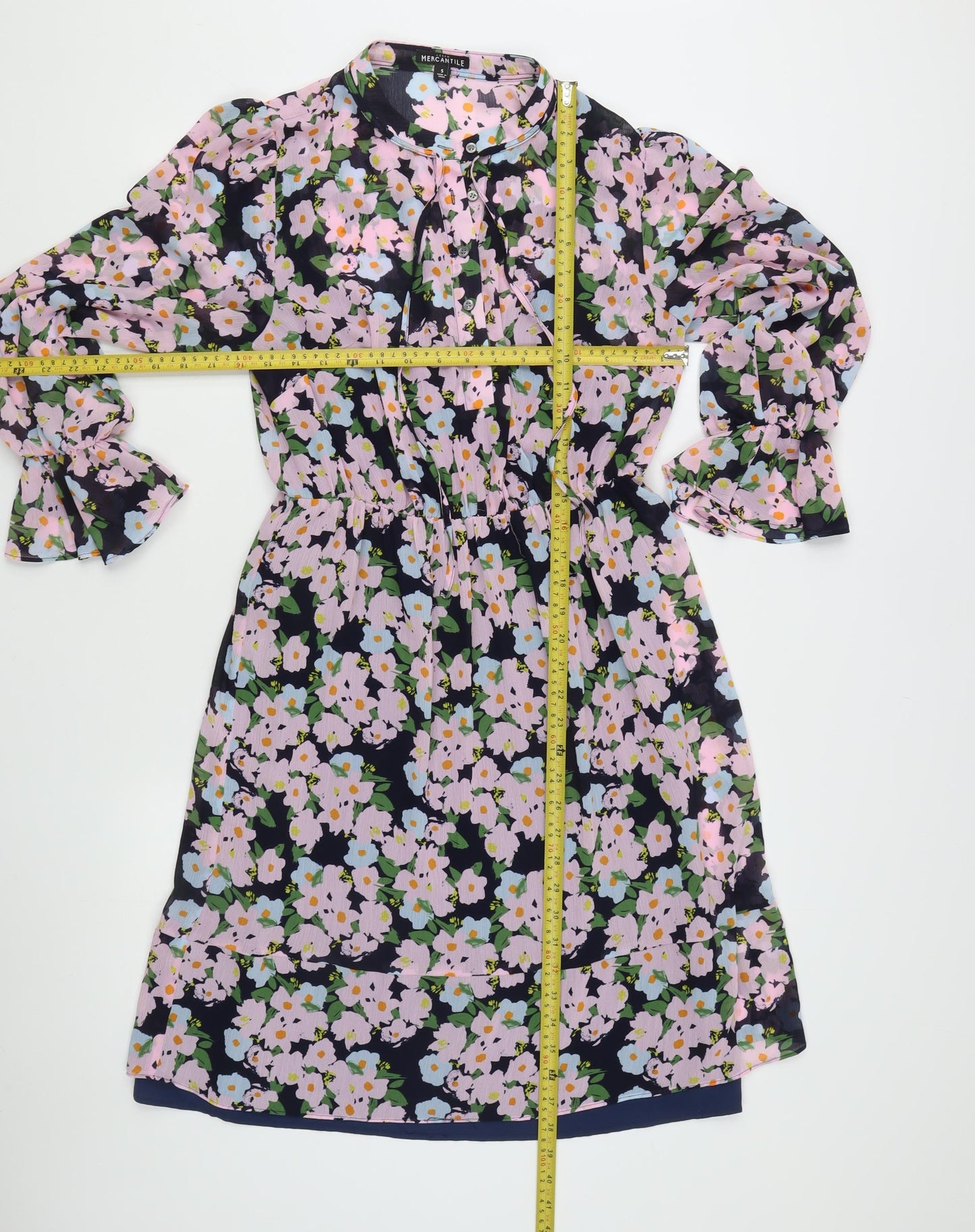 J.Crew Mercantile Women's Multicolour Floral A-Line Dress Size S