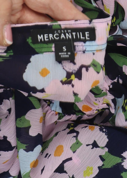 J.Crew Mercantile Women's Multicolour Floral A-Line Dress Size S