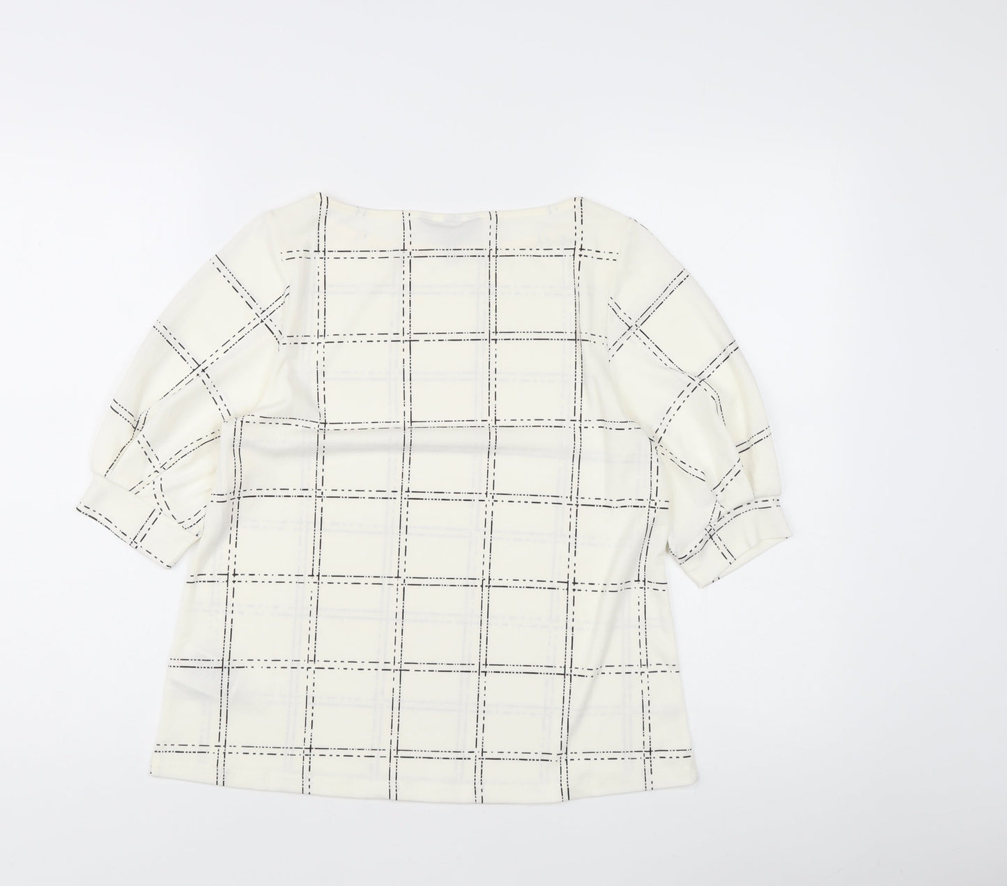 Womens UK Size S H&M Ivory Basic Blouse