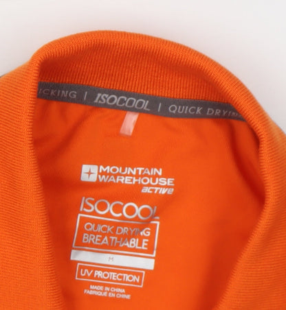 Mountain Warehouse Men’s Orange M Polo Shirt Quick Dry UV Protection