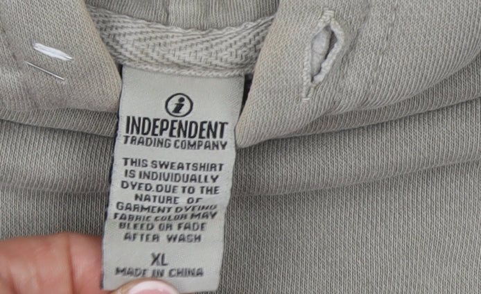 Independent Trading Co Unisex Grey XL Pullover Hoodie with Logo