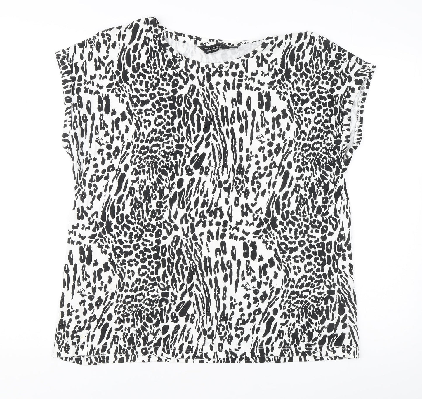 Womens UK Size 18 Dorothy Perkins Black Basic T-Shirt