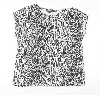 Womens UK Size 18 Dorothy Perkins Black Basic T-Shirt