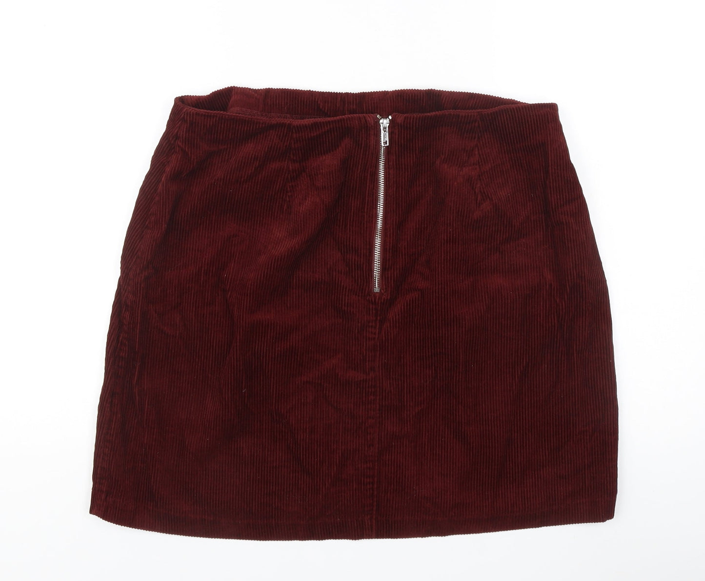 New Look Women’s Red Corduroy Pencil Skirt Tall Size 10