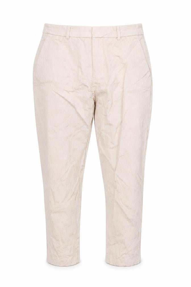 Womens UK Size L Zara Regular Fit Business Casual Beige Trousers