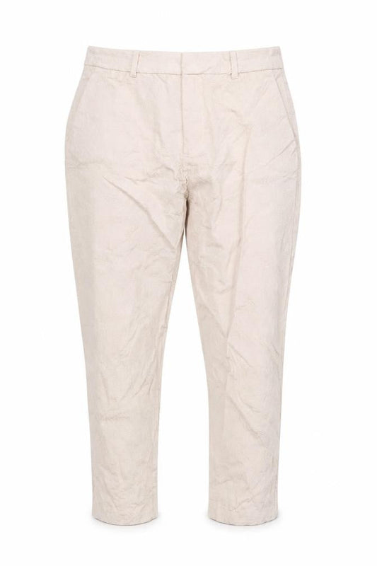 Womens UK Size L Zara Regular Fit Business Casual Beige Trousers