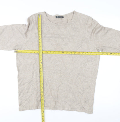 Womens UK Size M Bonmarché Beige Pullover Jumper