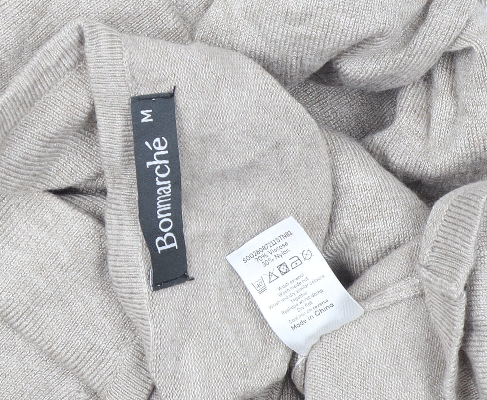 Womens UK Size M Bonmarché Beige Pullover Jumper