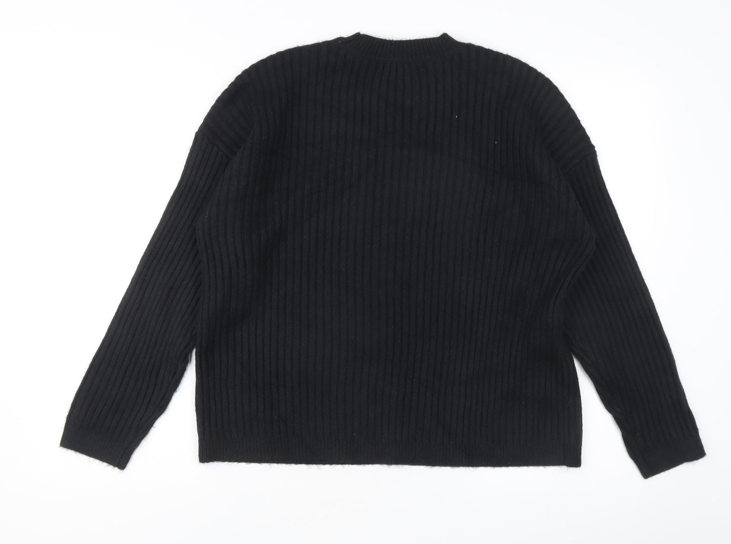 Womens UK Size L Marks and Spencer Black Pullover Jumper