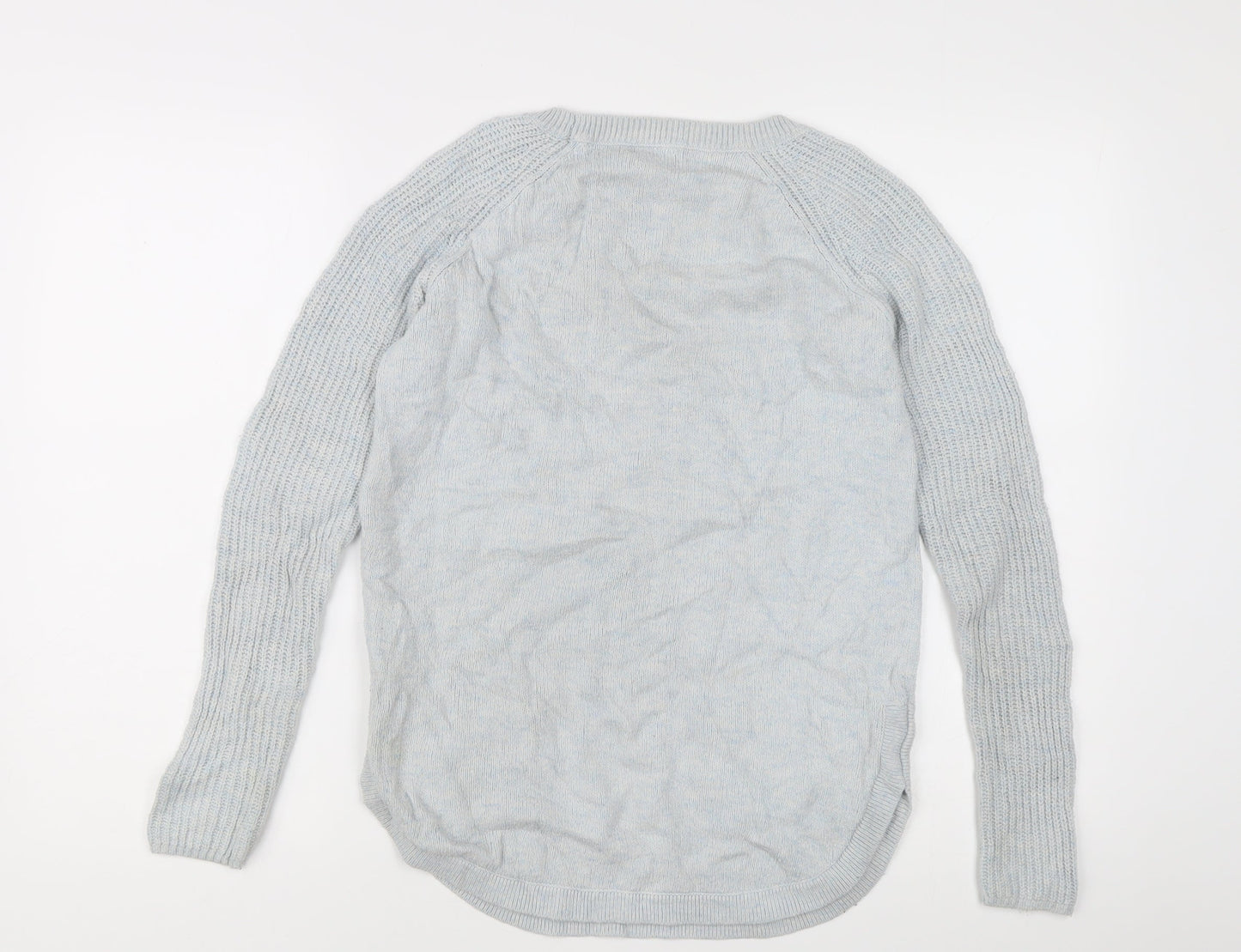 Gap Women's Grey S Knit Pullover Jumper with Pockets