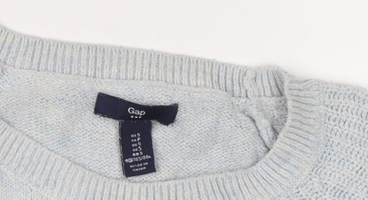 Gap Women's Grey S Knit Pullover Jumper with Pockets