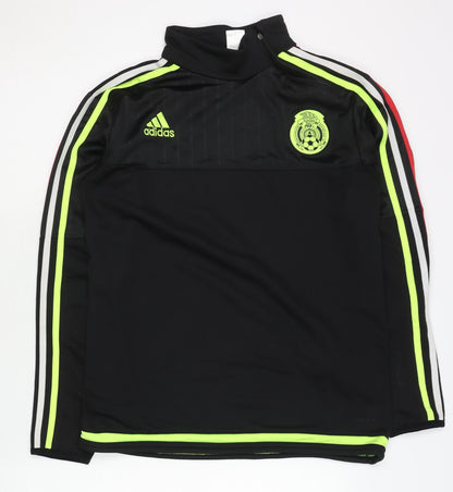 Adidas Men’s Black S Football Track Jacket 1/4 Zip Sportswear