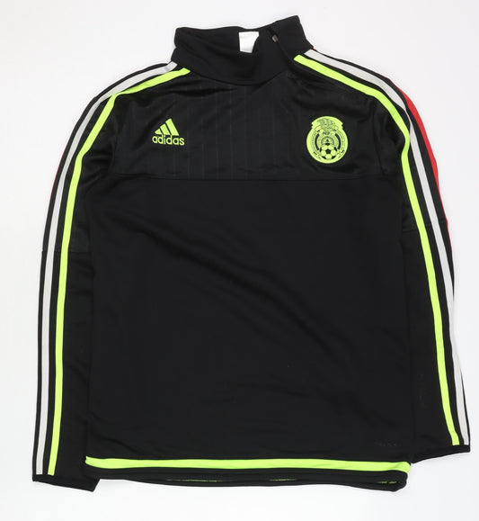 Adidas Men’s Black S Football Track Jacket 1/4 Zip Sportswear