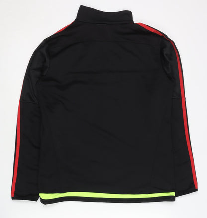 Adidas Men’s Black S Football Track Jacket 1/4 Zip Sportswear