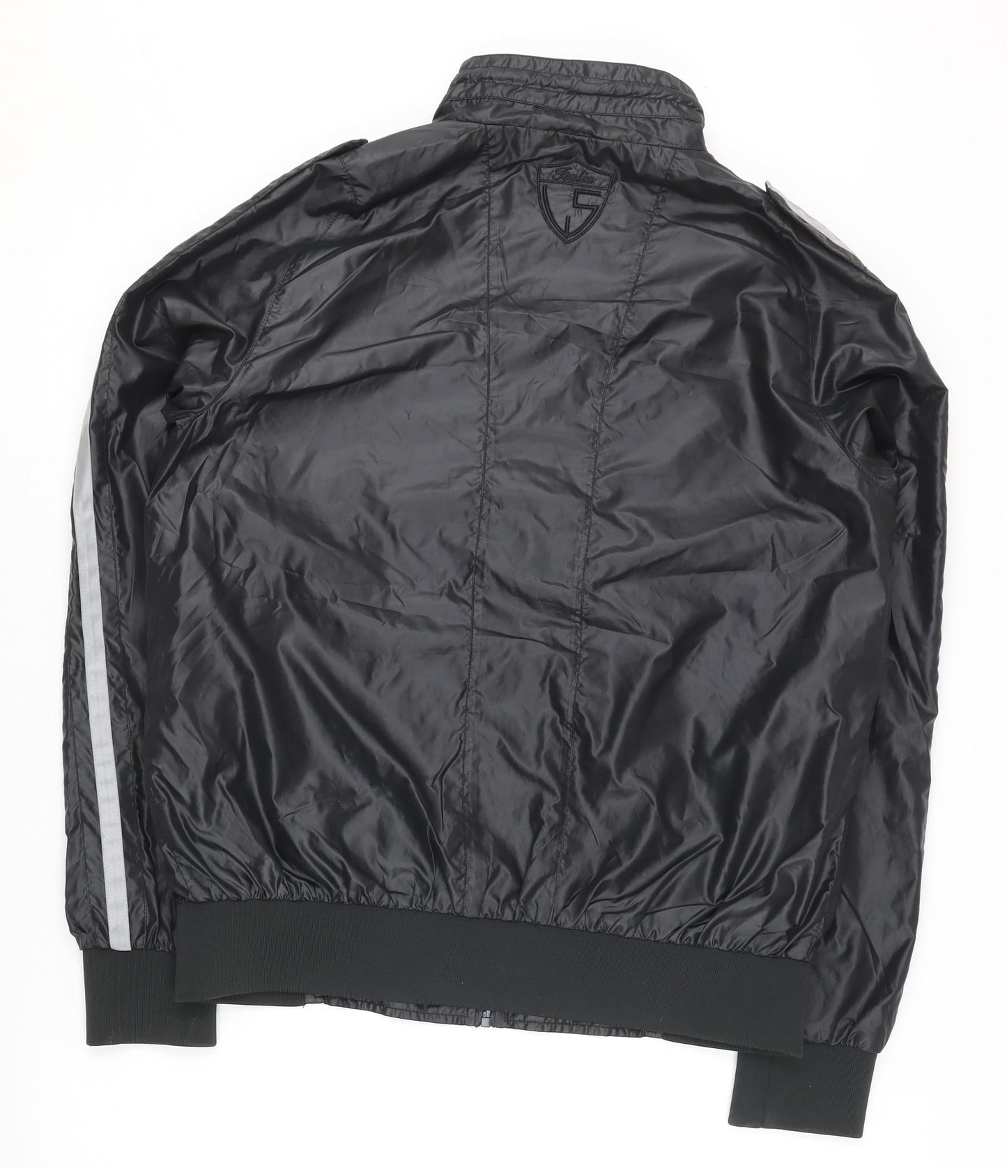 Kappa Men's Black M Track Jacket Full Zip Hooded Sportswear