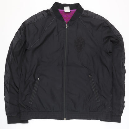 Nike Men's Black XL Basic Activewear Jacket Full Zip Sports Polyester