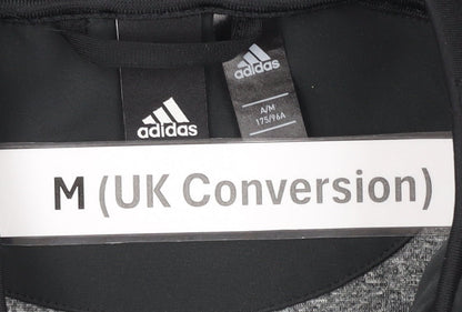 Adidas Men's Black M Track Jacket Full Zip Softshell Activewear