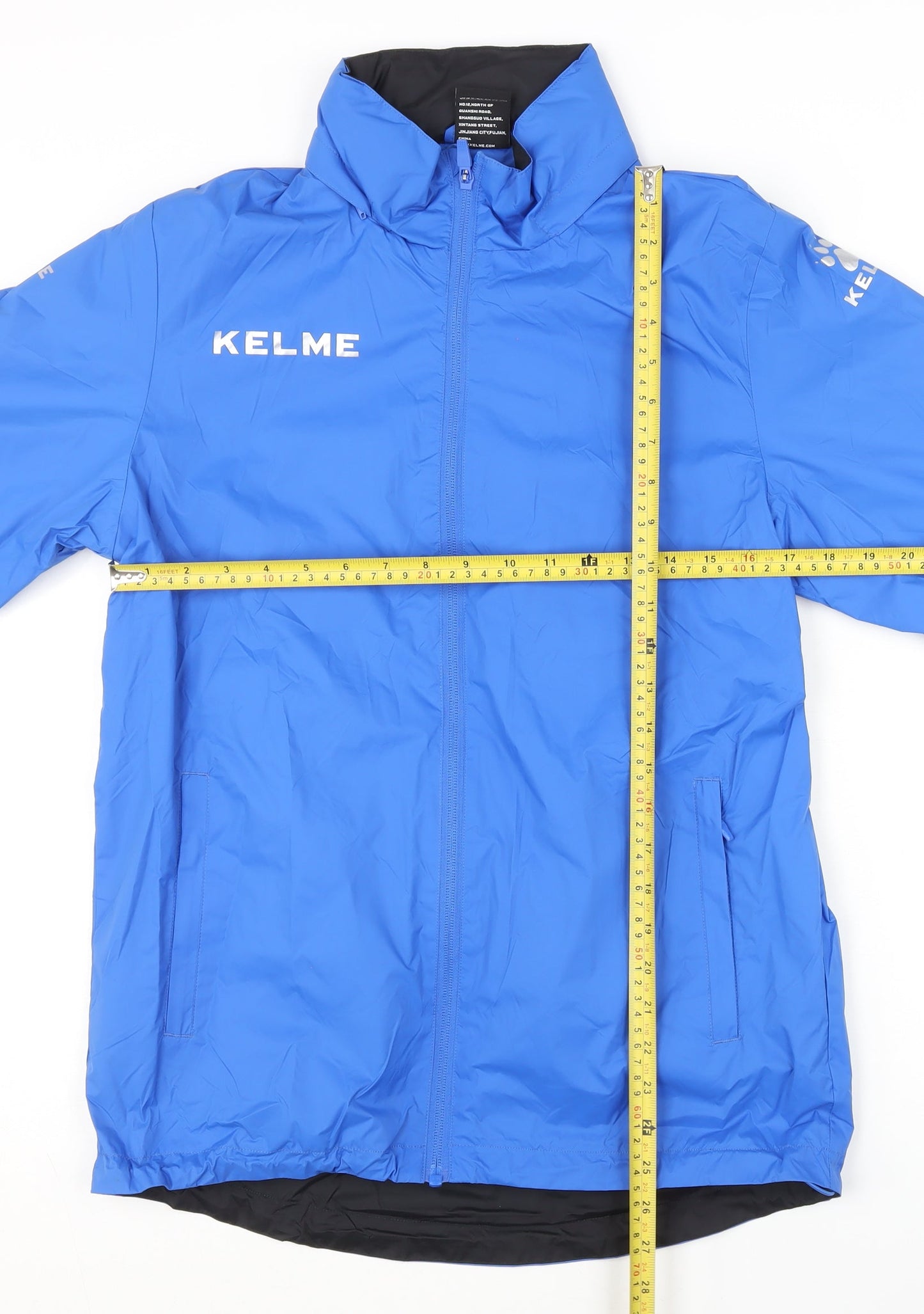 Kelme Men's Blue XS Windbreaker Jacket Nylon Sports Activewear