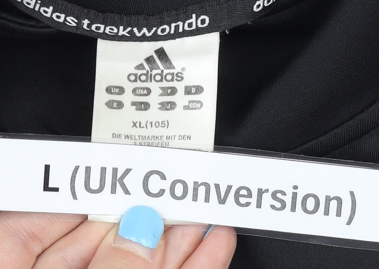 Adidas Men’s Red & Black Track Jacket L Colourblock Sports Full Zip