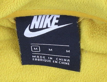Nike Men’s Yellow Full Zip Hooded Basic Jacket M Sports Fleece