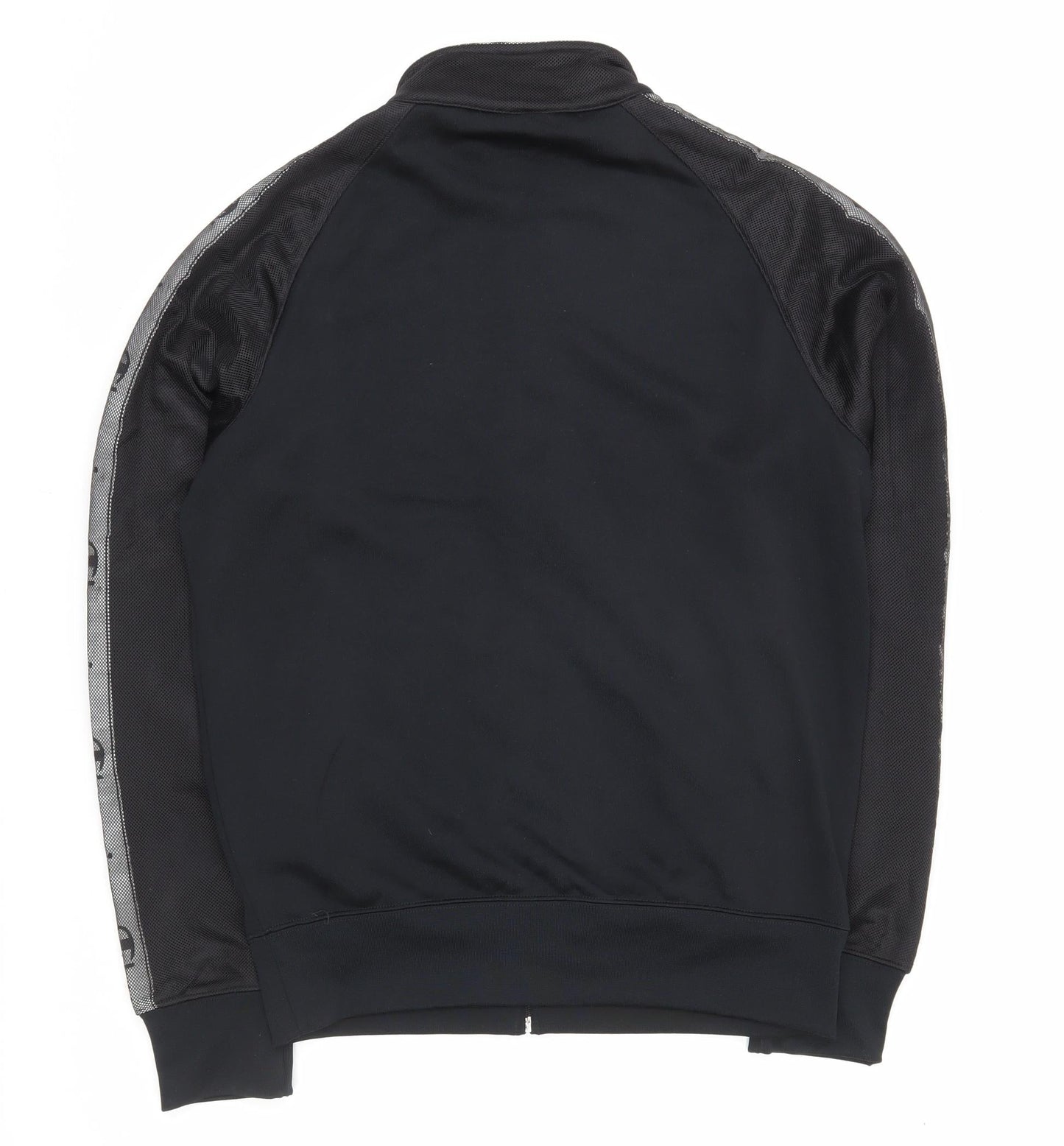 Champion Men’s Black Medium Track Jacket Full Zip Logo Sports