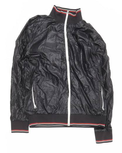 Puma Men's Black XL Track Jacket Lightweight Full Zip Activewear