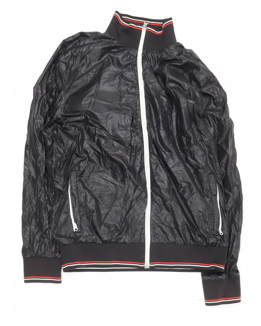 Puma Men's Black XL Track Jacket Lightweight Full Zip Activewear