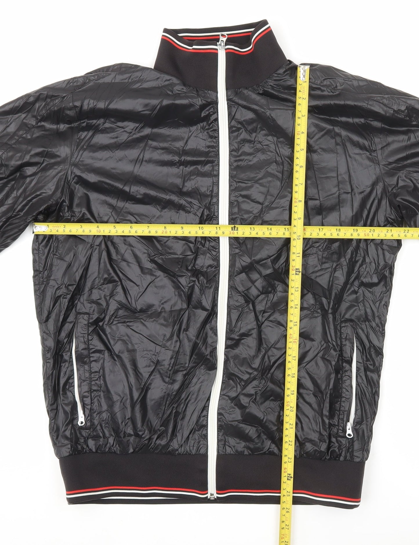 Puma Men's Black XL Track Jacket Lightweight Full Zip Activewear