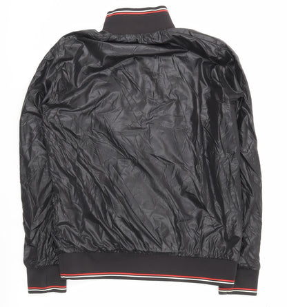 Puma Men's Black XL Track Jacket Lightweight Full Zip Activewear