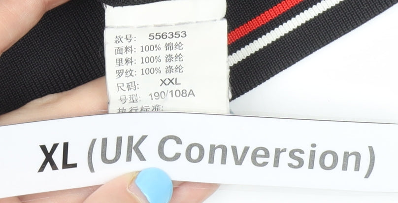 Puma Men's Black XL Track Jacket Lightweight Full Zip Activewear