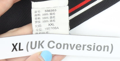 Puma Men's Black XL Track Jacket Lightweight Full Zip Activewear