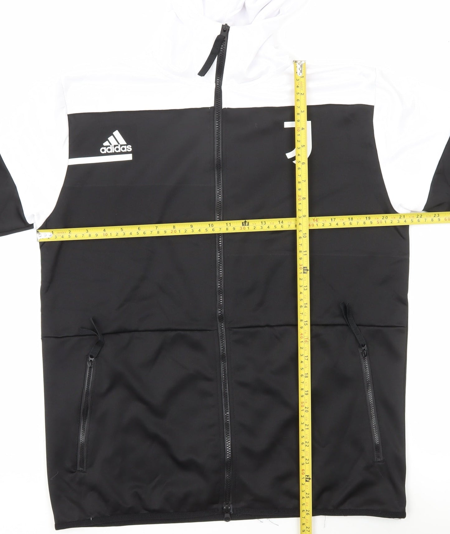 Adidas Men's Black Full Zip Hoodie L Sports Lightweight Polyester