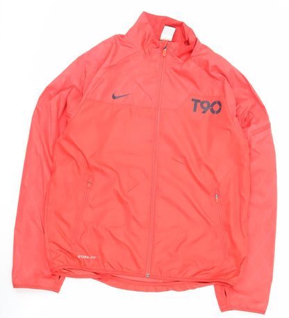 Nike Men’s Red L T90 Storm-FIT Track Jacket Football Running