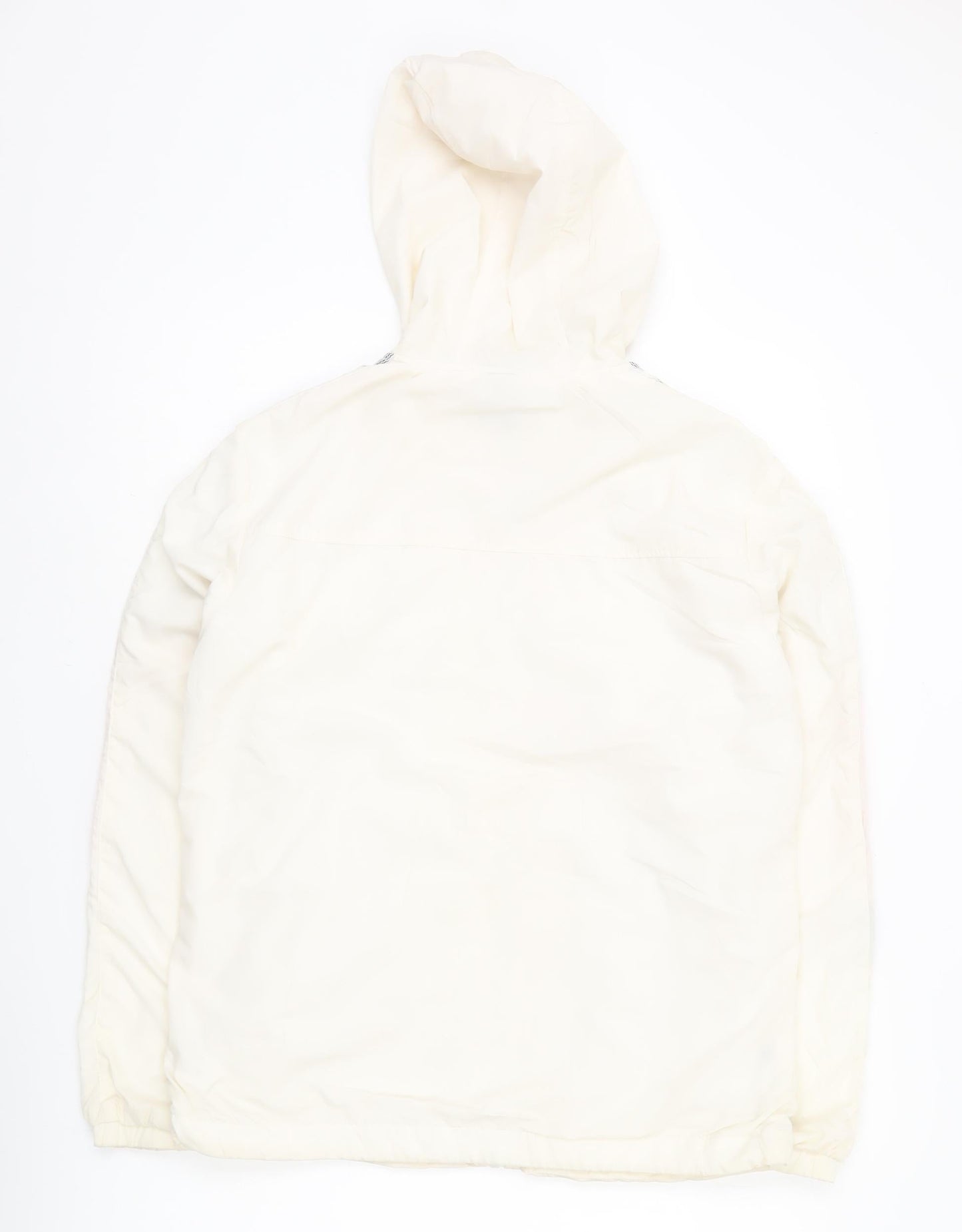 Adidas Womens Ivory 2XL Windbreaker Jacket Hooded Full Zip Sports