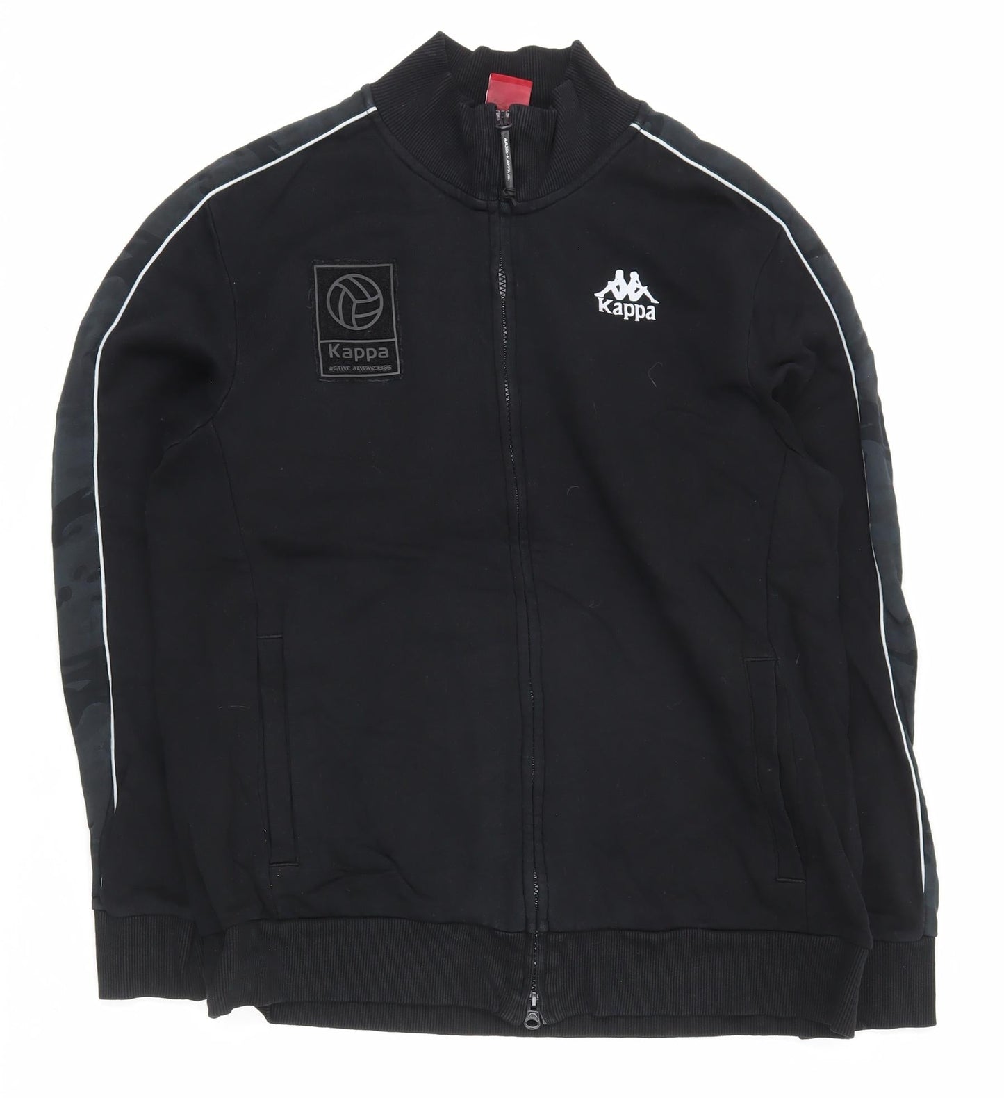 Kappa Men's Black L Track Jacket Full Zip Sportswear